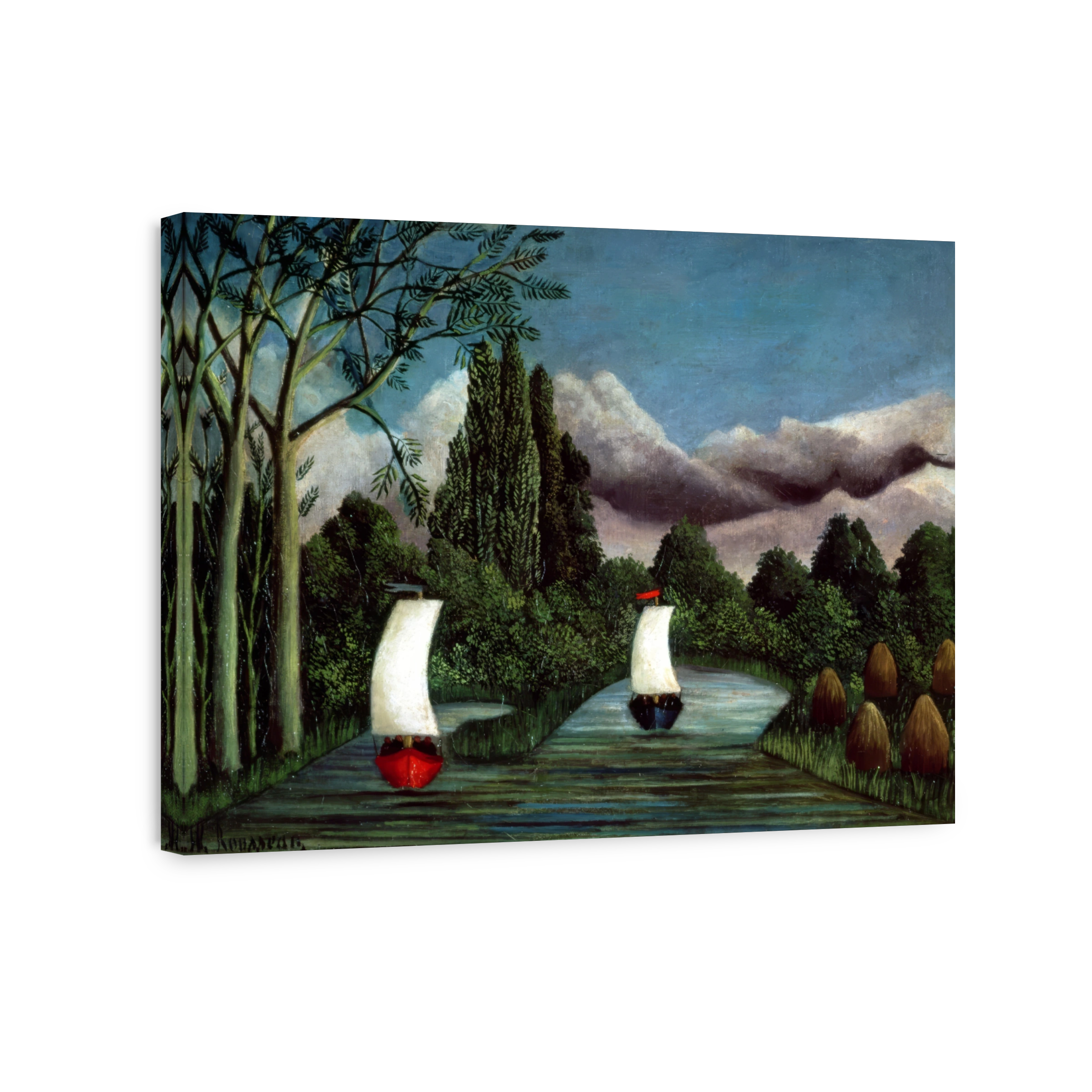 The Banks Of The Oise Boats On A River