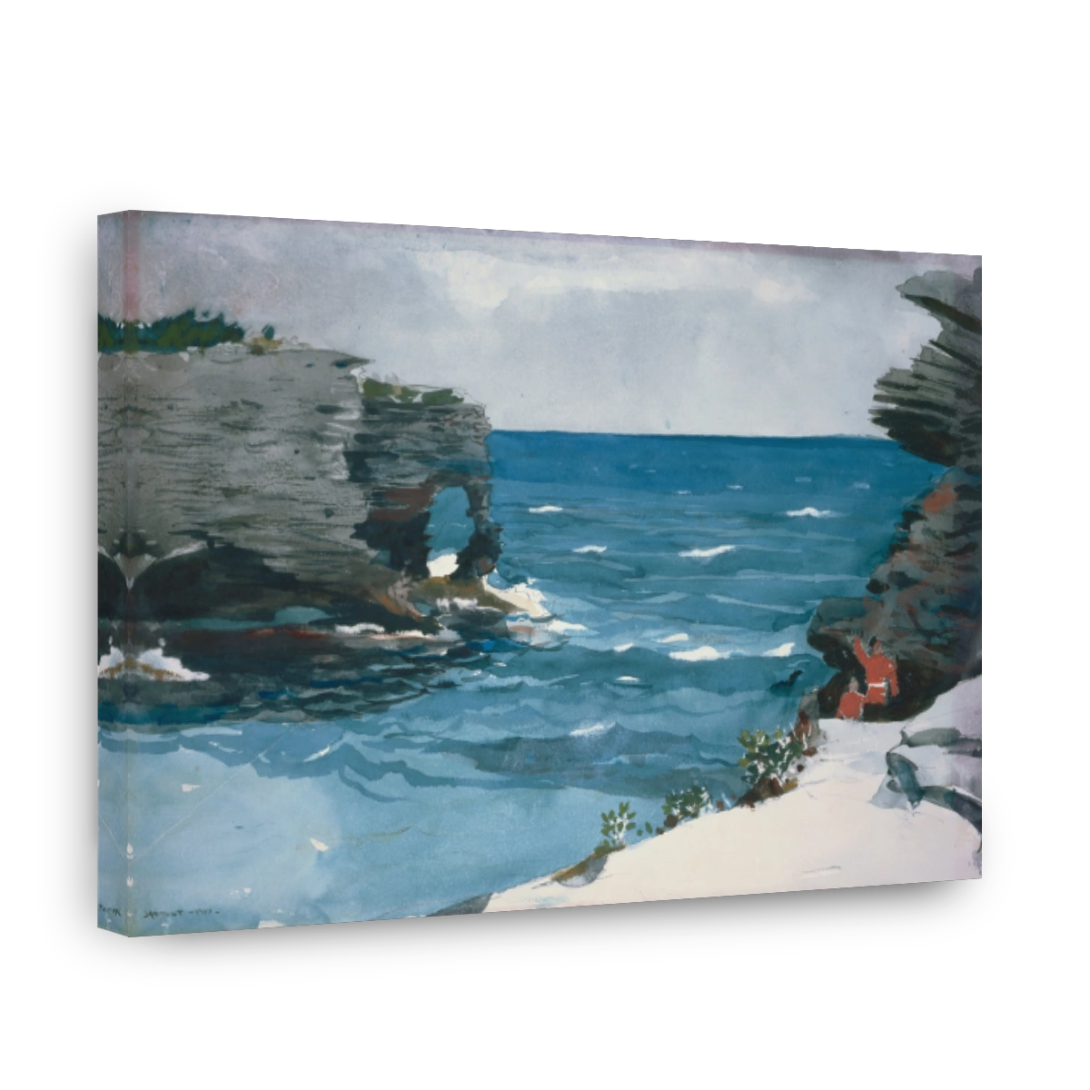 Rocky Shore with Arch Rock in Bermuda