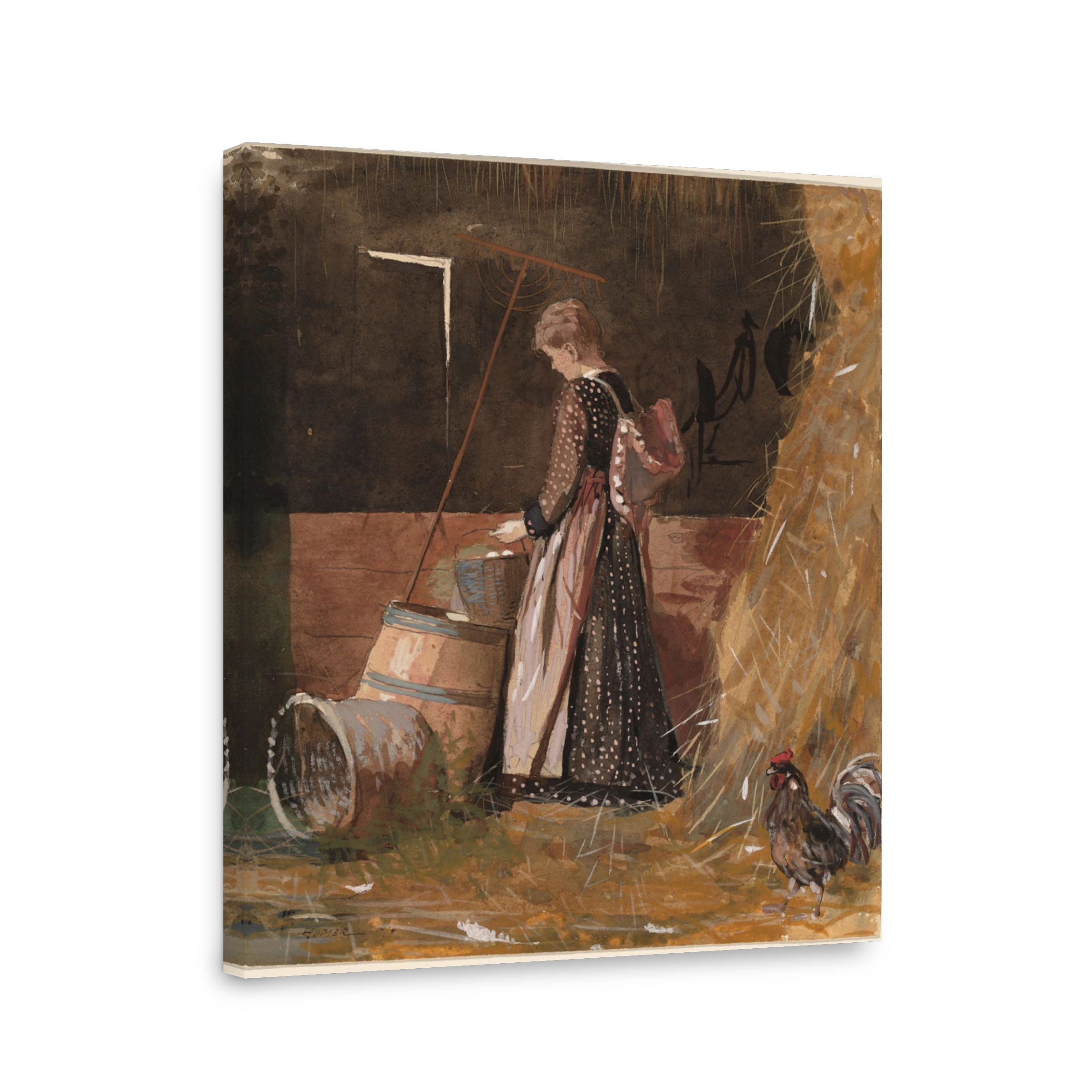 Winslow Homer Fresh Eggs Watercolour