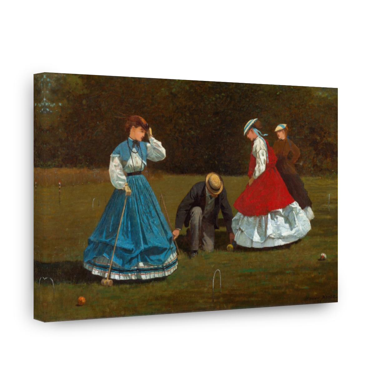 Winslow Homer Croquet Scene Painting