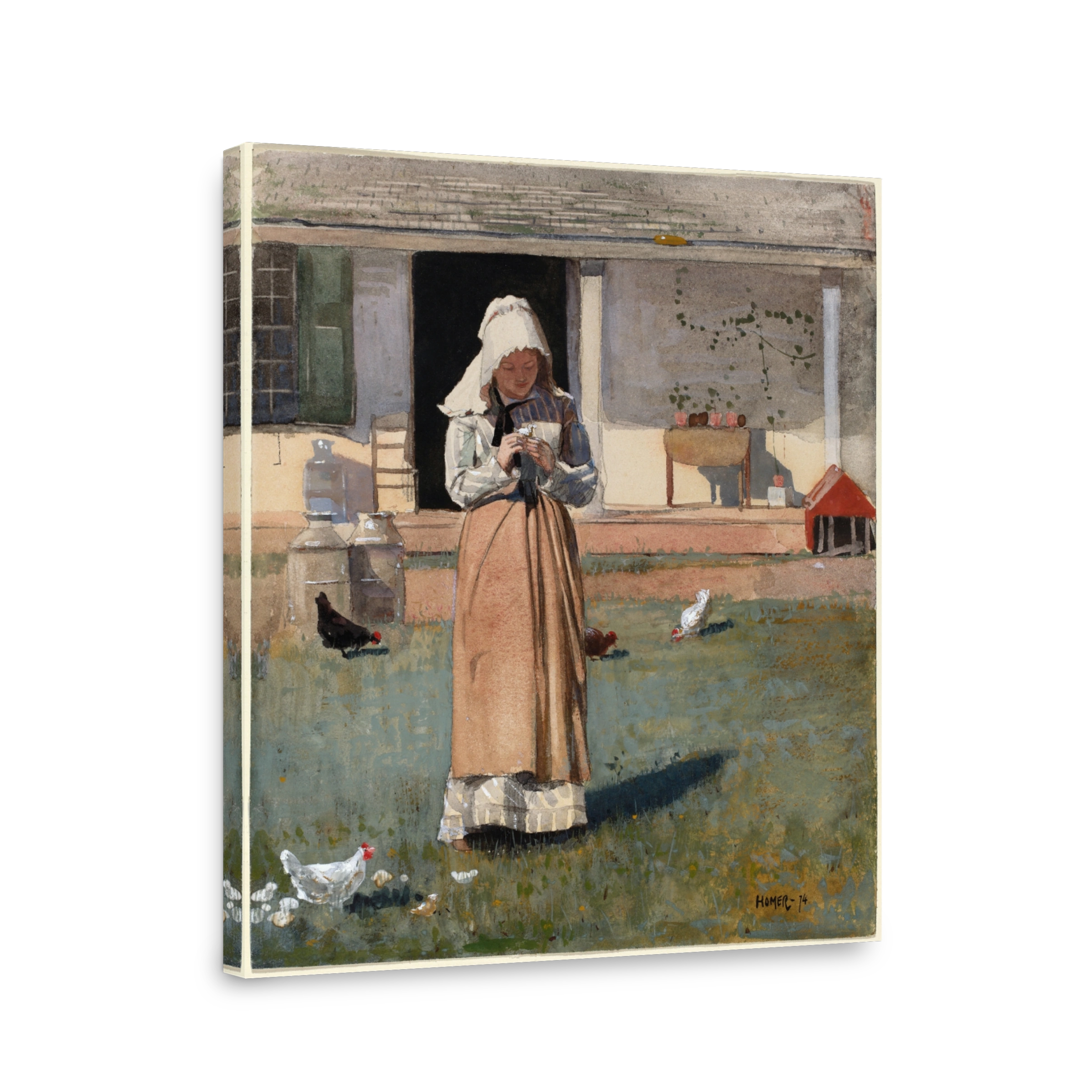A Sick Chicken by Winslow Homer