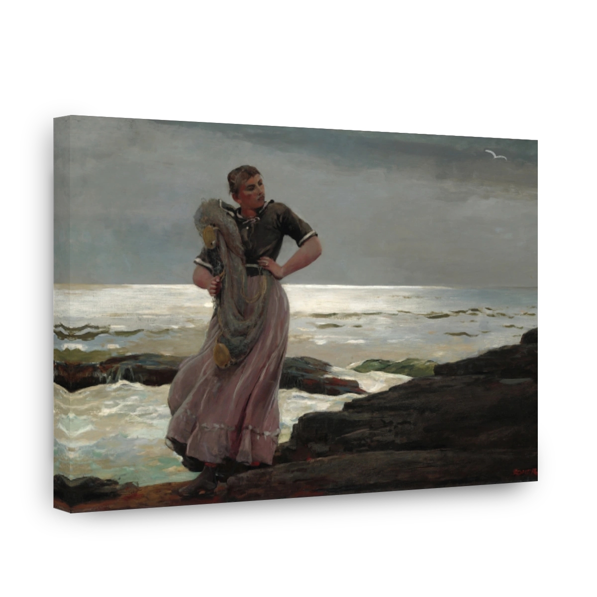 A Light On The Sea by Winslow Homer