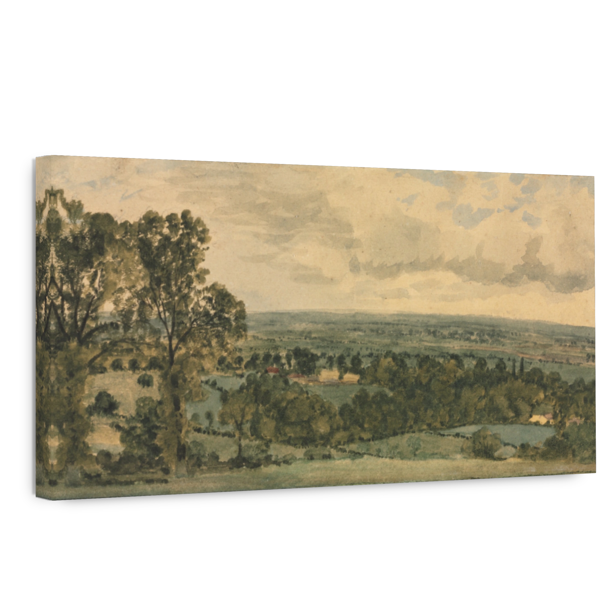 John Constable Landscape Watercolour