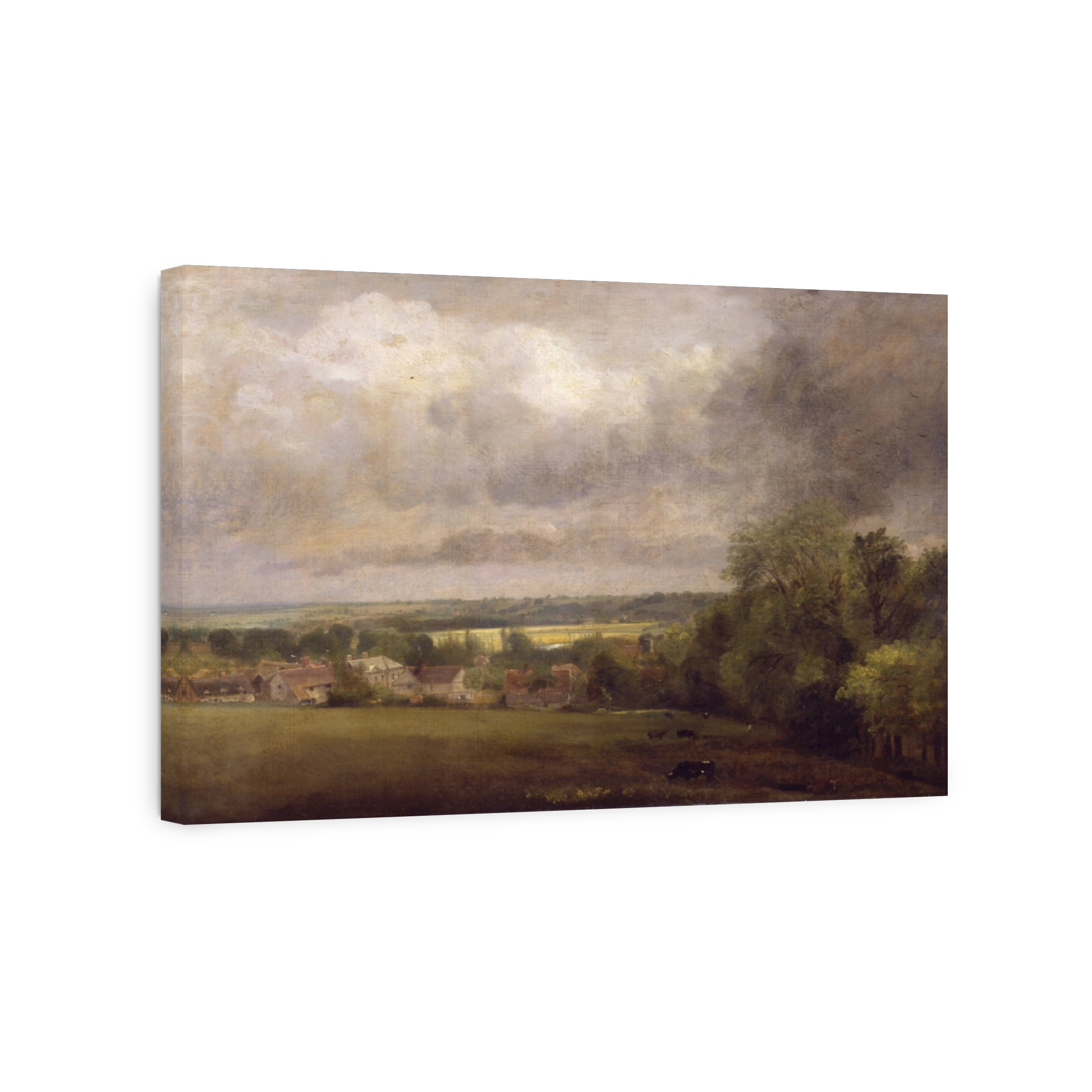 Higham Village On The River Stour Landscape