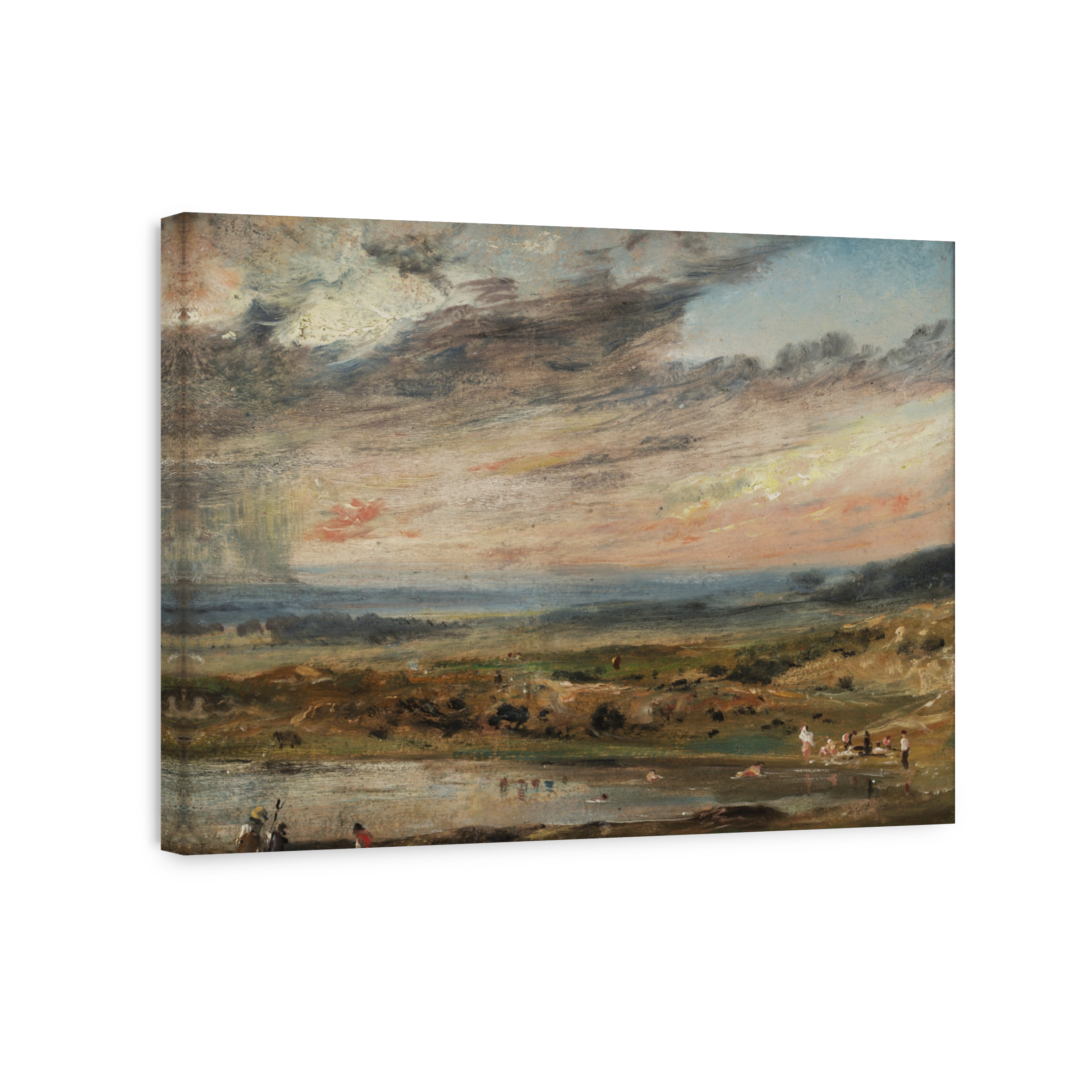 Hampstead Heath With Ponds And Bathers Oil Painting