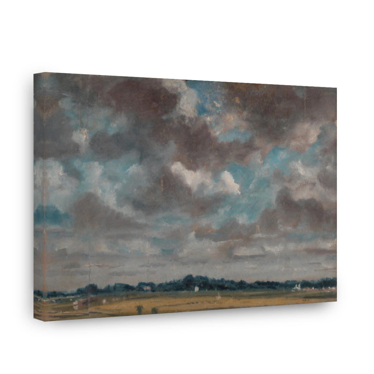 Extensive Landscape With Grey Clouds