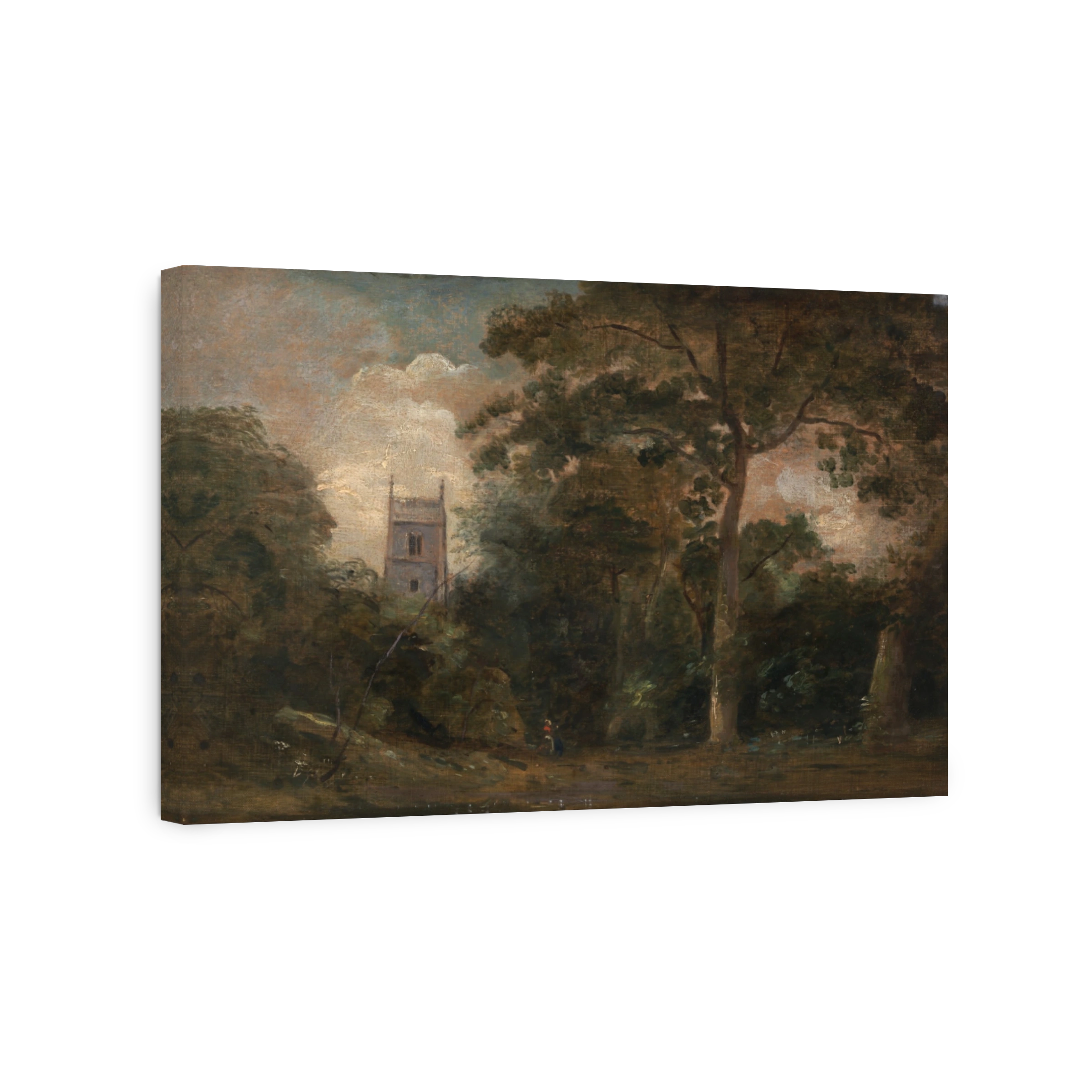 Church in Trees: A Serene Landscape