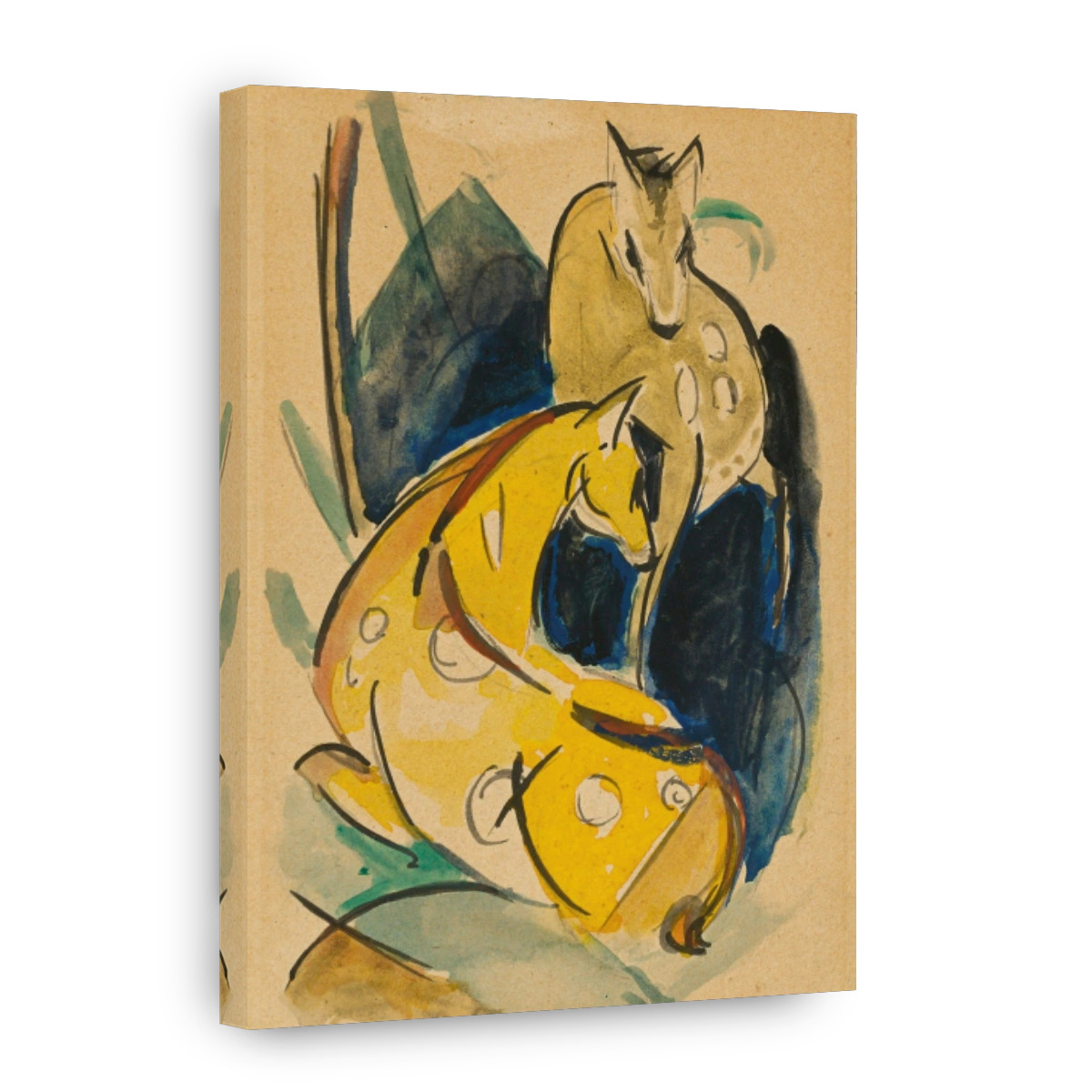 Zwei Gelbe Tiere (1913)