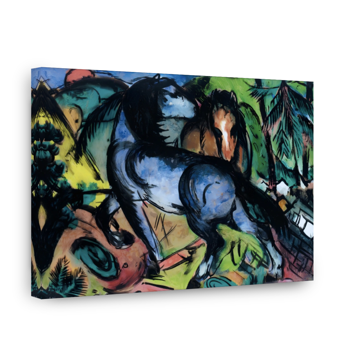 Two Large Horses In A Landscape, 1914