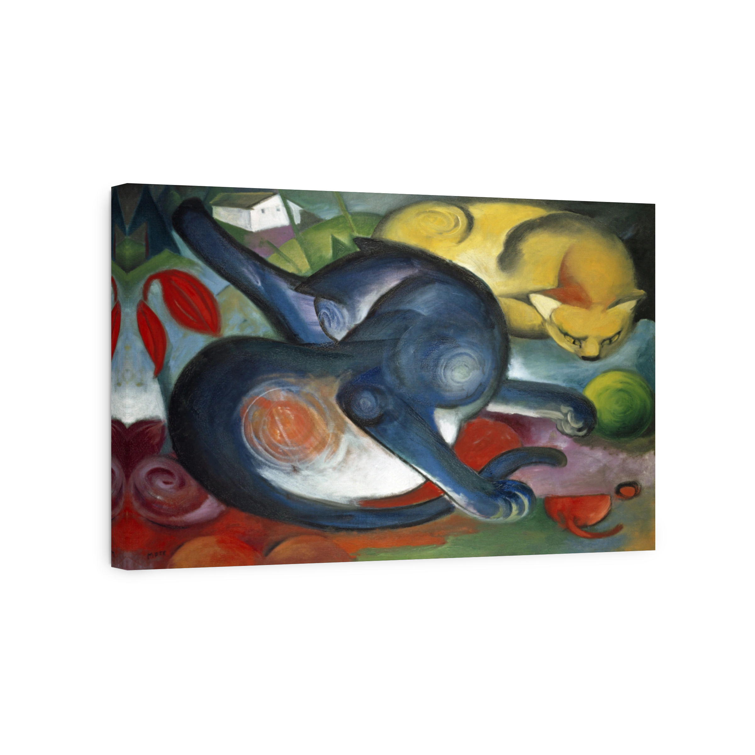 Two Cats, Blue And Yellow, 1912