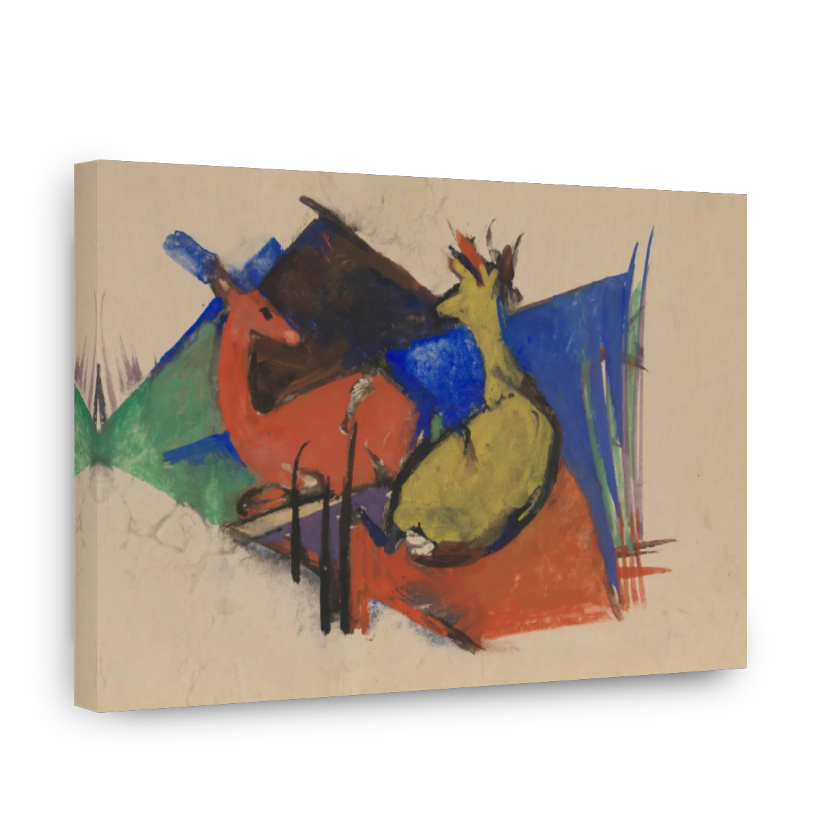 Two Deer Lying Down (1912)