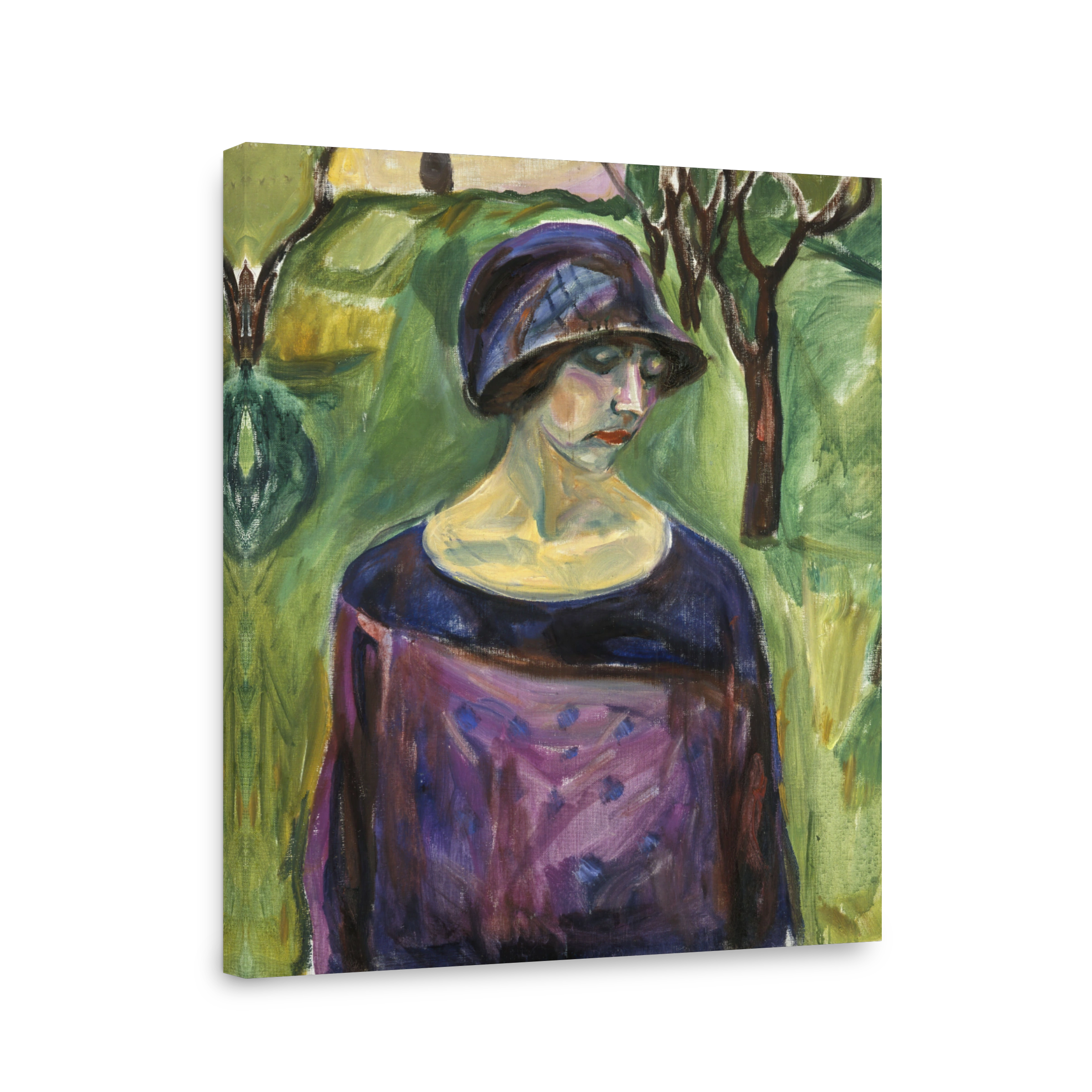 Woman in Garden Painting