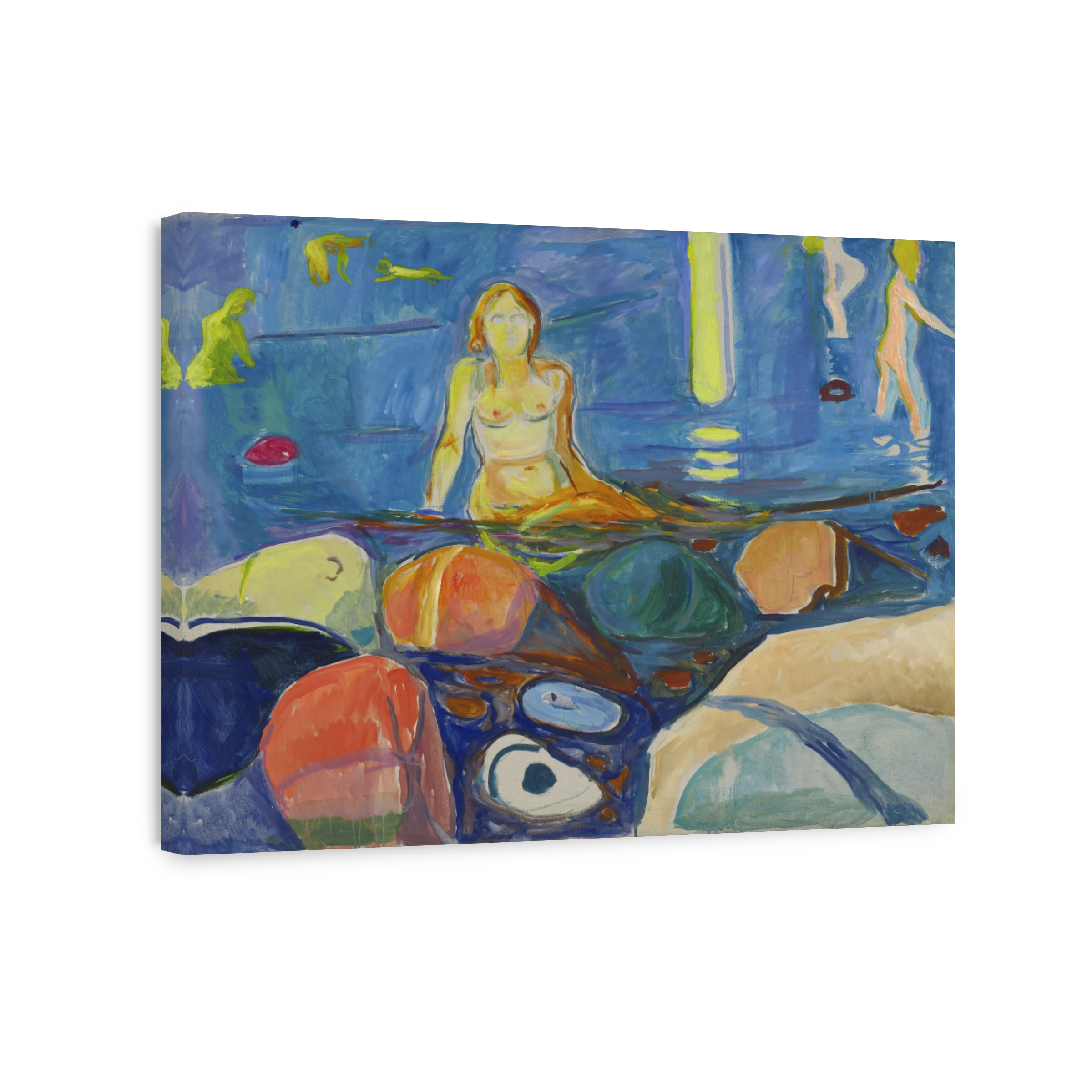 Bathing Woman and Children