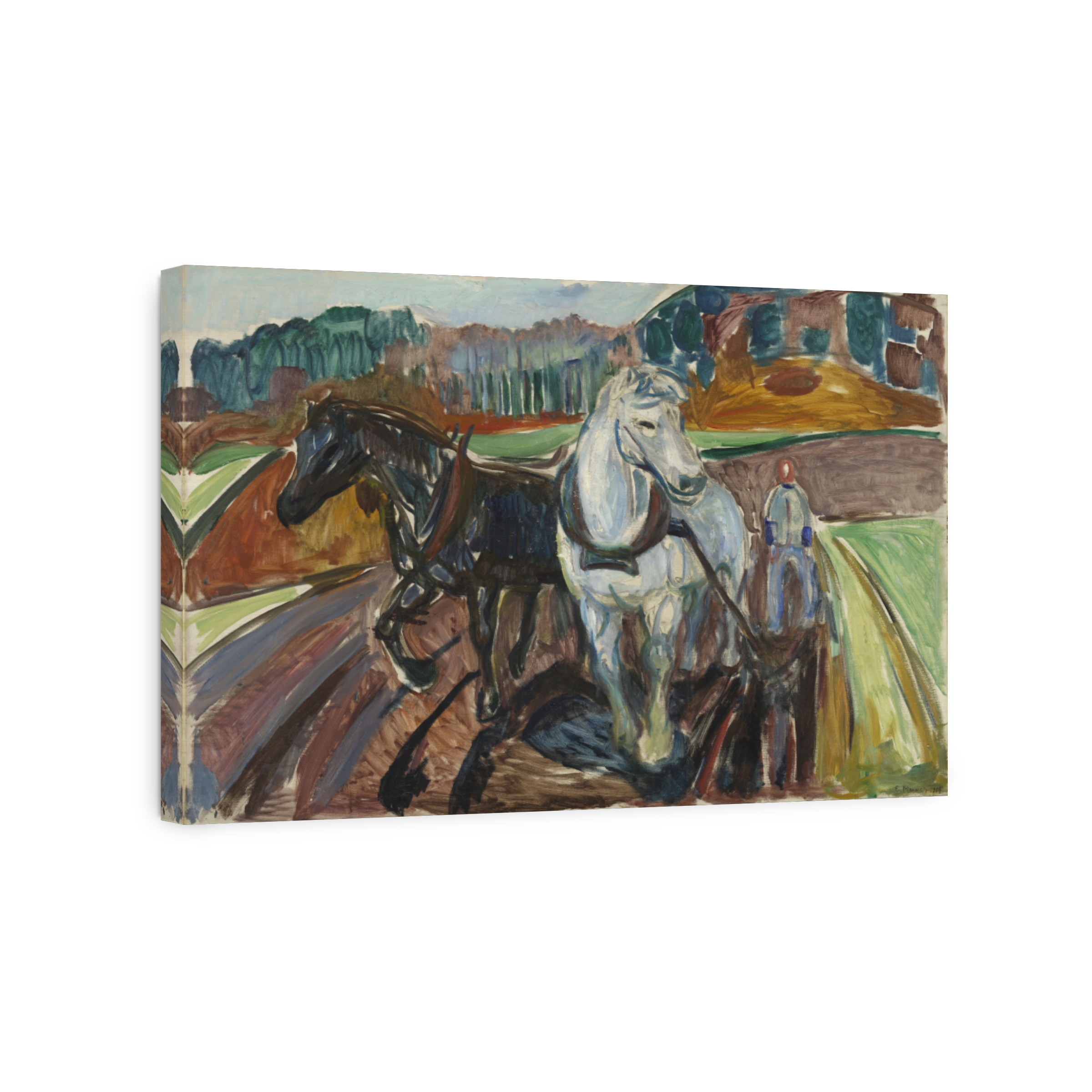 Autumn Ploughing Horses