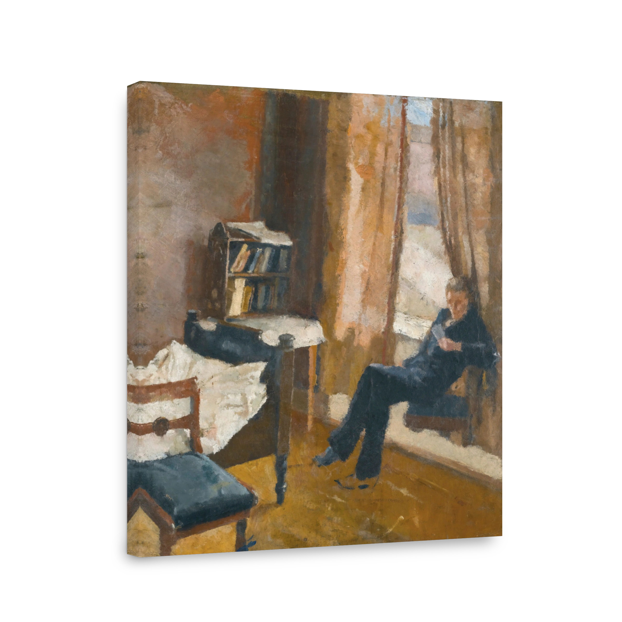Man Reading by a Window