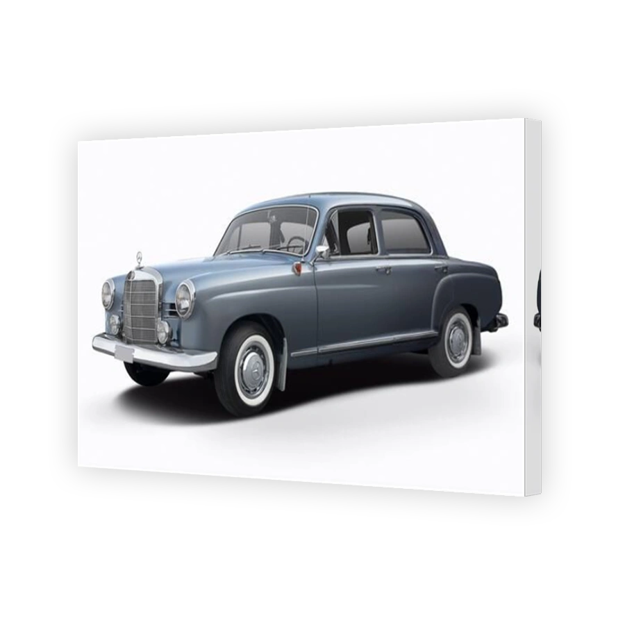 Mercedes-Benz W180 classic car isolated on white background