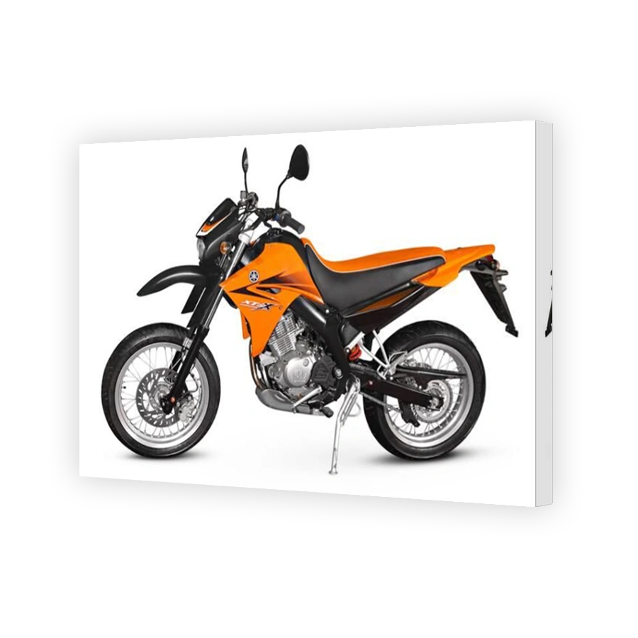 Orange Yamaha XT 125 X Supermotard Motorcycle