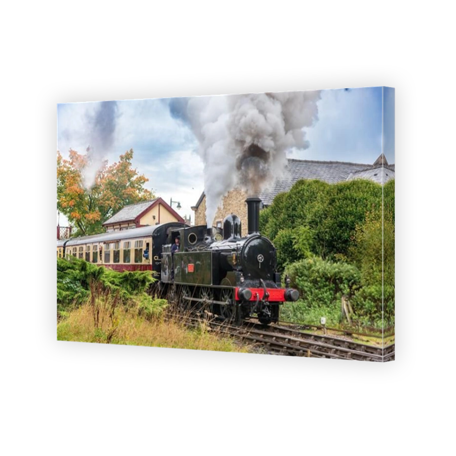 Number 1054, an LNWR Coal Tank engine at Ramsbottom on the ELR. during autumn steam gala on the East lancashire railway celebrating the Lancs and York