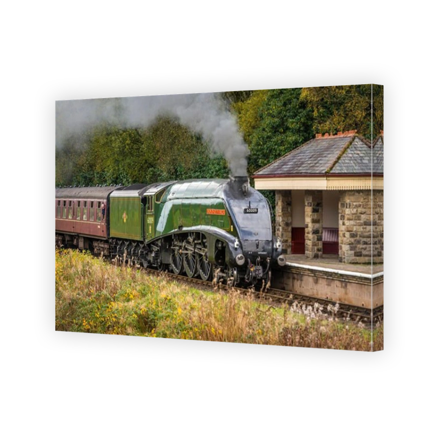 The A4 Pacific Dominion of South Africa at Irwell Vale halt. The East Lancashire Railway Autumn steam gala Oct 2014.