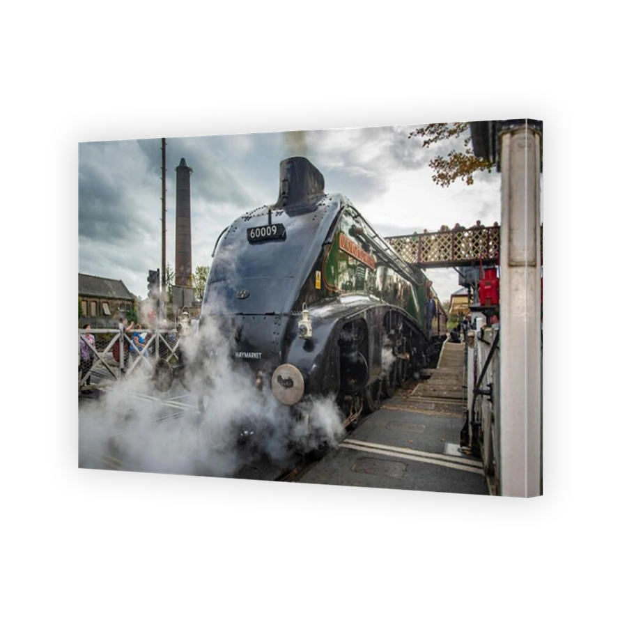 The A4 Pacific Dominion of South Africa at Ramsbottom station. The East Lancashire Railway Autumn steam gala Oct 2014.