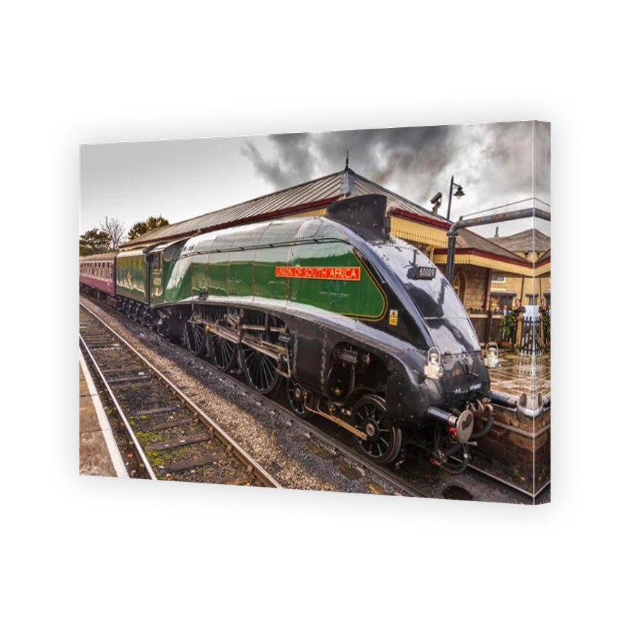The A4 Pacific Dominion of South Africa at Ramsbottom station. The East Lancashire Railway Autumn steam gala Oct 2014.