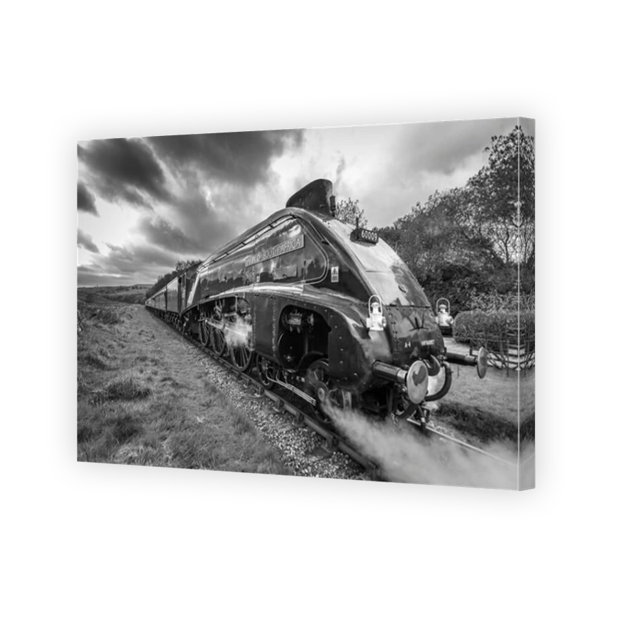 A4 Pacific steam locomotive Union of South Africa at Irwell Vale halt on the East Lancashire Railway. steam train