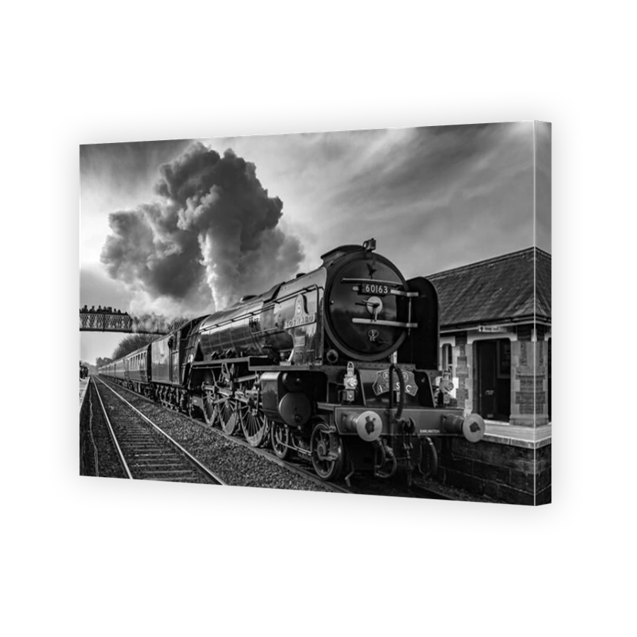 Settle.. North Yorkshire. North West England. Wednesday 15th February 2017. The Peppercorn steam engine Tornado on the secnond day of hauling schedule