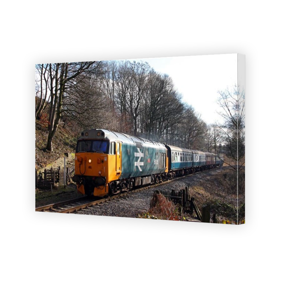 50015 heads past Summerseat on the East Lancs Railway.