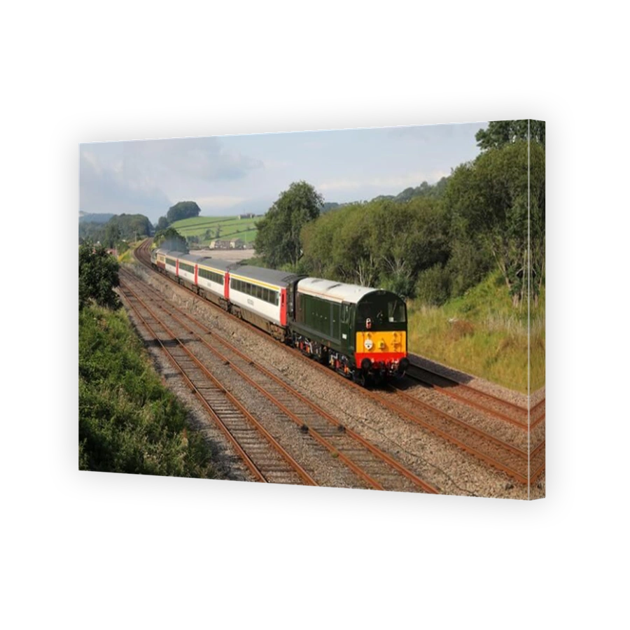 D8107/20107 passes Settle Jc with a Rail Charter services train.t