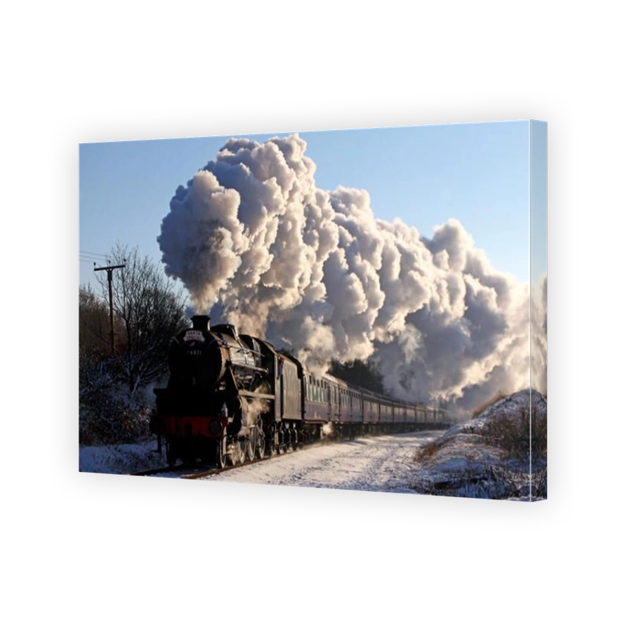 44871 passes Little Burrs with a Santa Special on the East Lancs Railway.