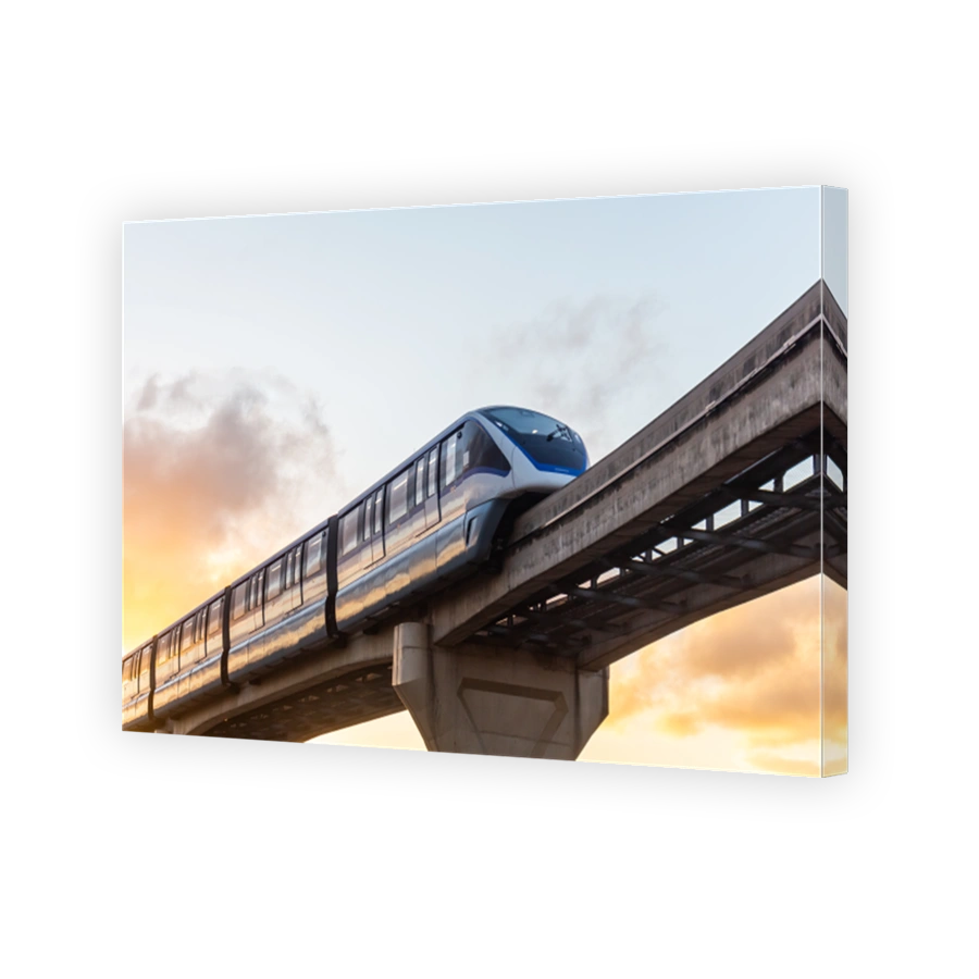 Monorail train of the São Paulo Subway on line 15-Silver.