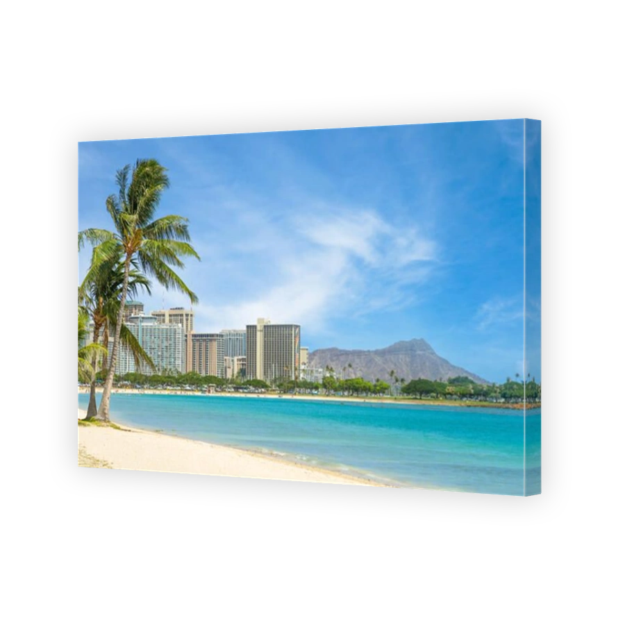 cityscape of honolulu in oahu island, hawaii, us