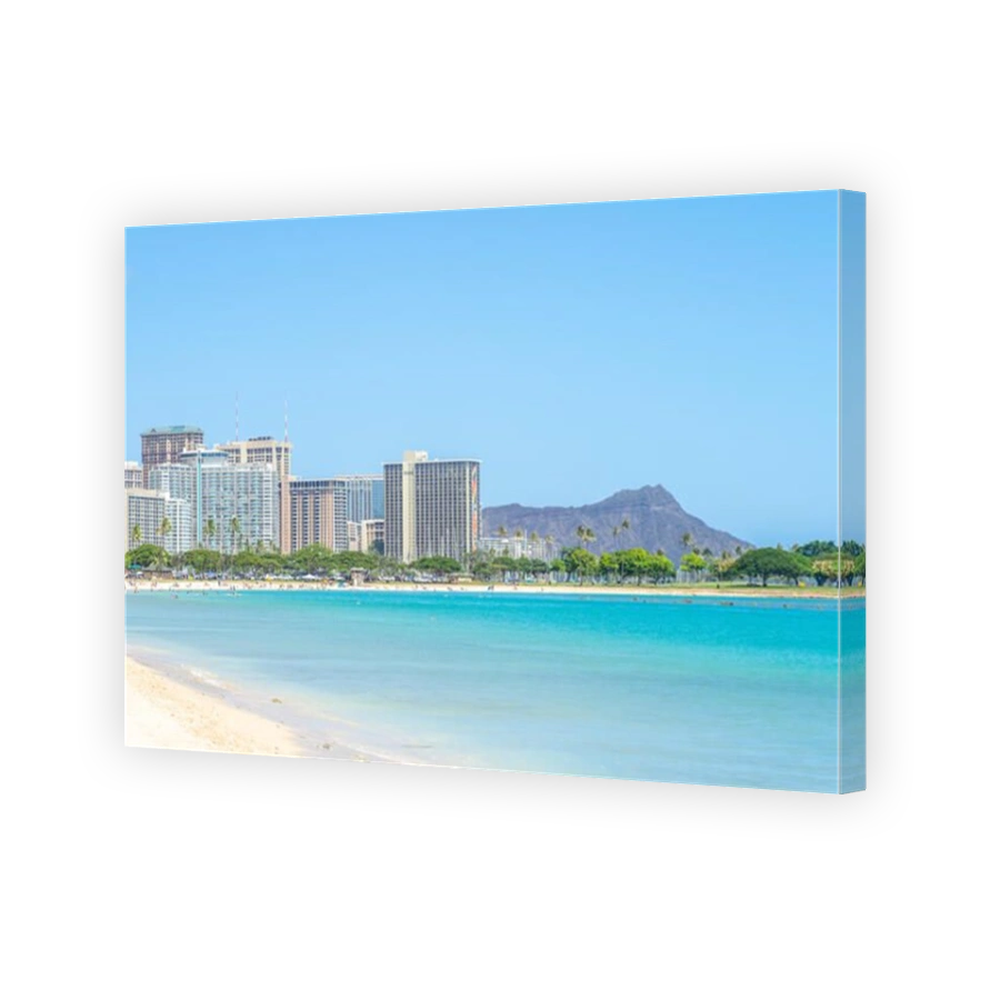 cityscape of honolulu in oahu island, hawaii, us