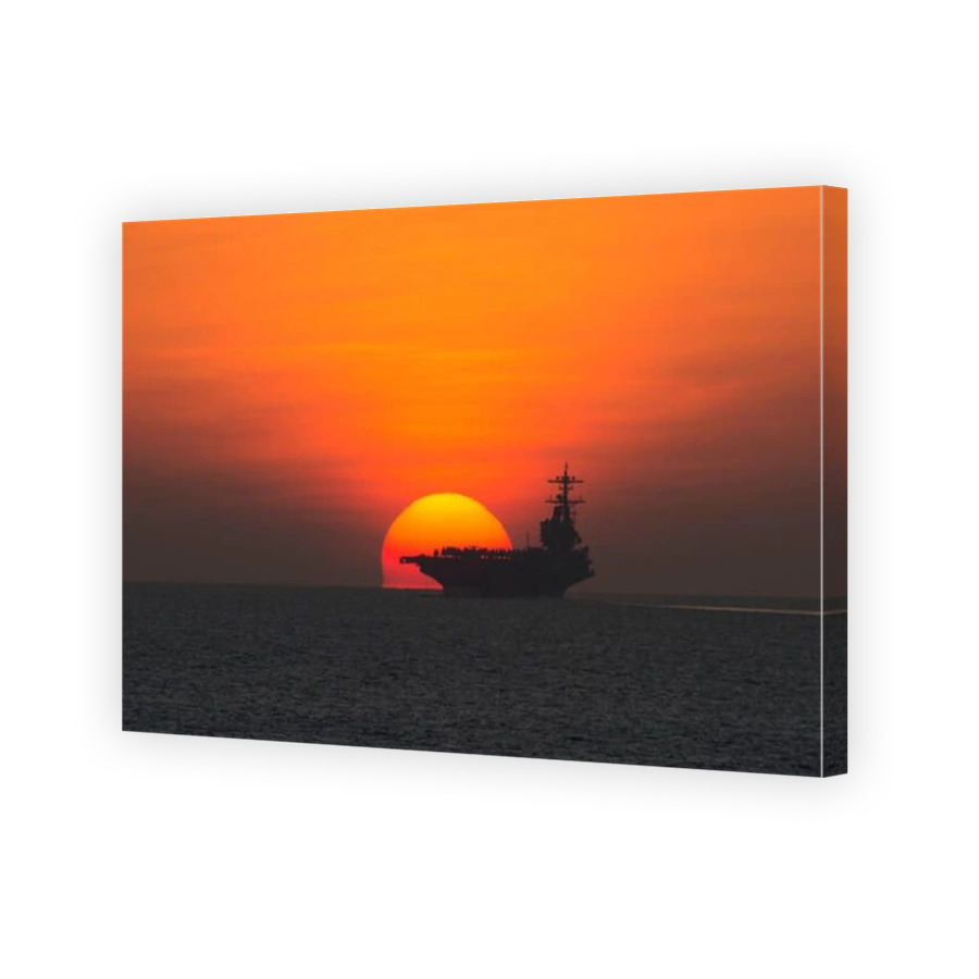 USS George H.W. Bush transits the Gulf of Aden.