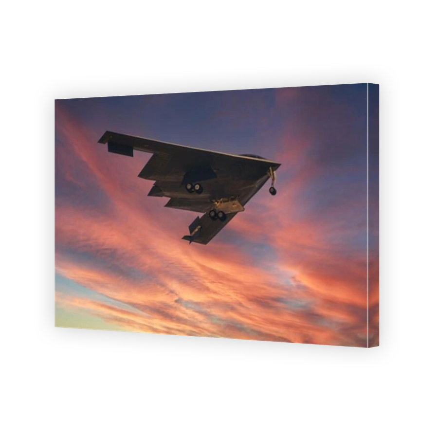 Northrup B-2 Bomber on approach for landing