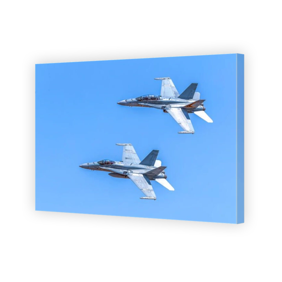 Royal Australian Air Force F/A-18A /18B Hornets Multi-role fighter jets in flight