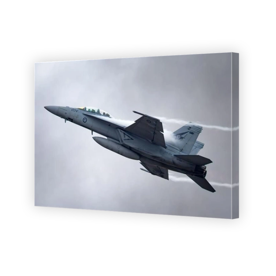 Royal Australian Air Force (RAAF) Boeing F/A-18F Super Hornet multirole fighter aircraft from RAAF Amberley in Queensland.