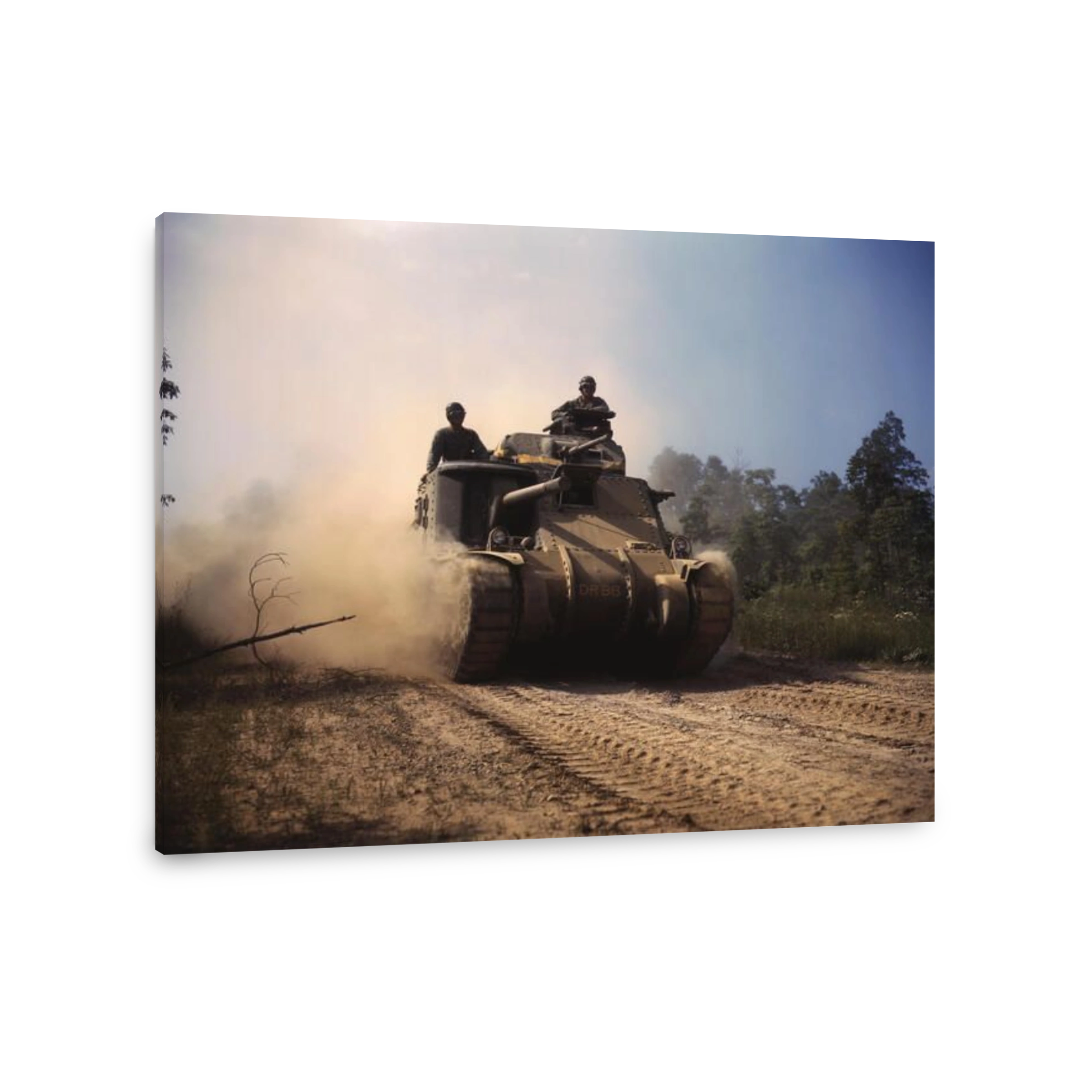 June 1942 - M3 tanks in action, Fort Knox, Kentucky.