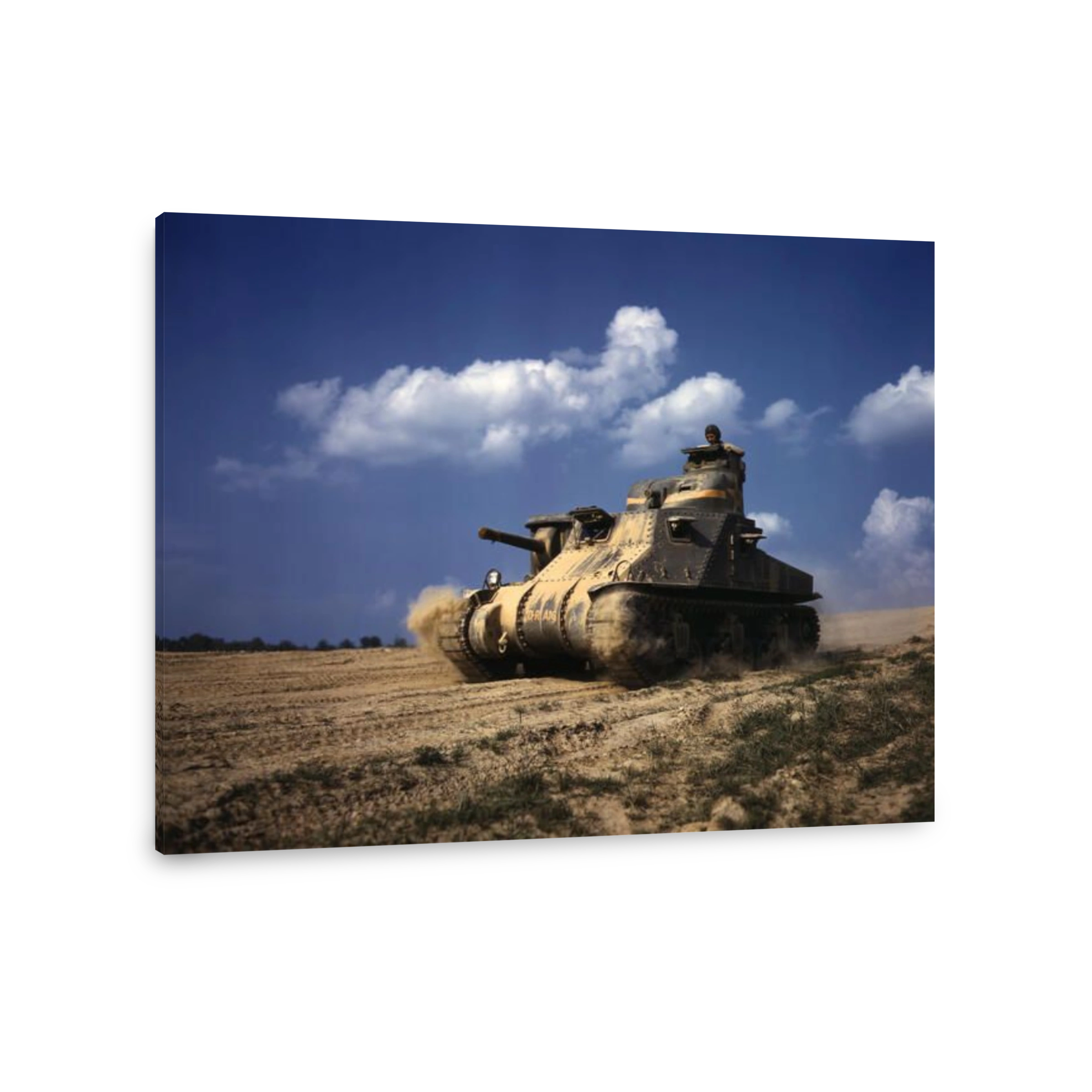 June 1942 - An M3 tank in action, Ft. Knox, Kentucky.