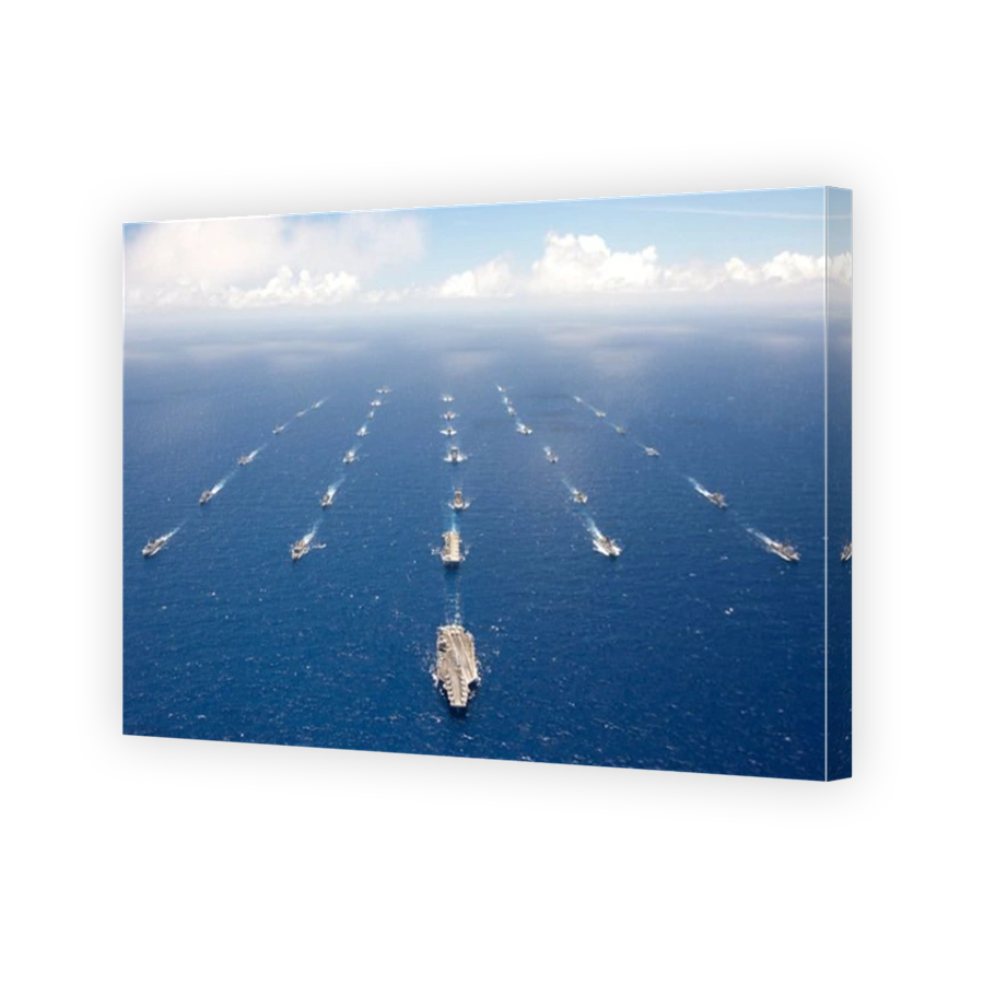 Ships and submarines participating in the Rim of the Pacific exercise.