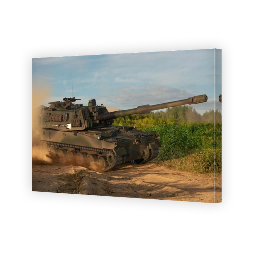 K9 Thunder self-propelled gun in action