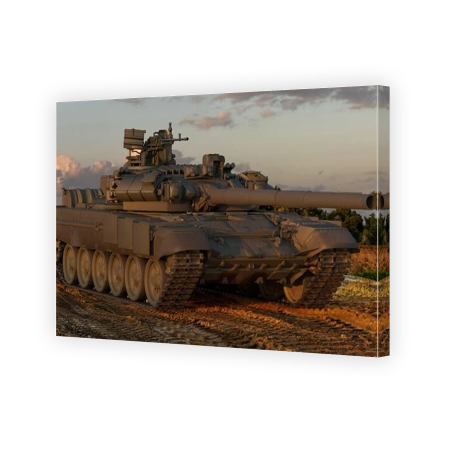 Basic tank of Soviet design on the battlefield