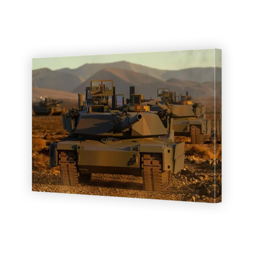 tank at the military training