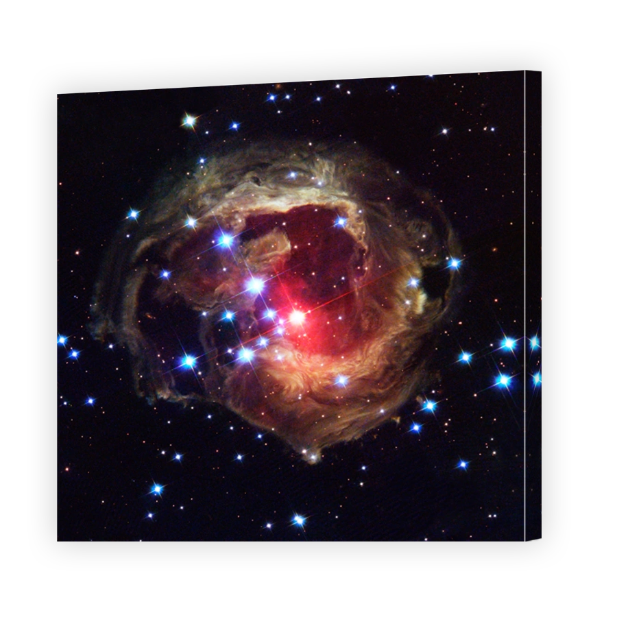 Light continues to echo three years after stellar outburst