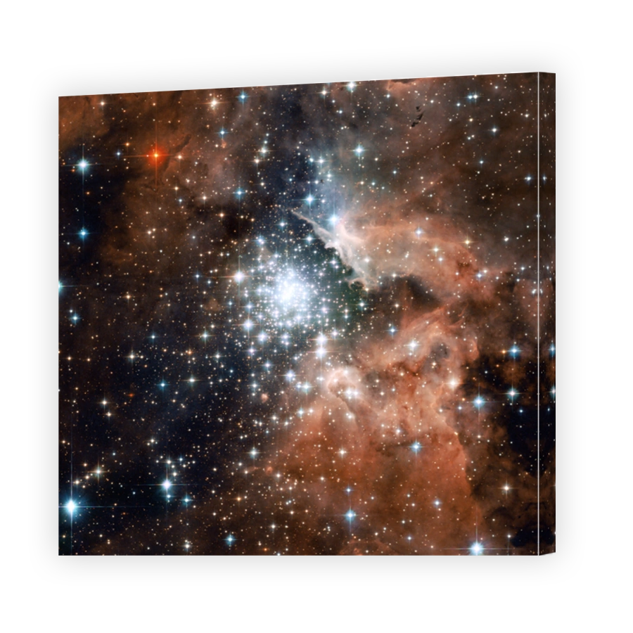 Extreme star cluster bursts into life in new Hubble image