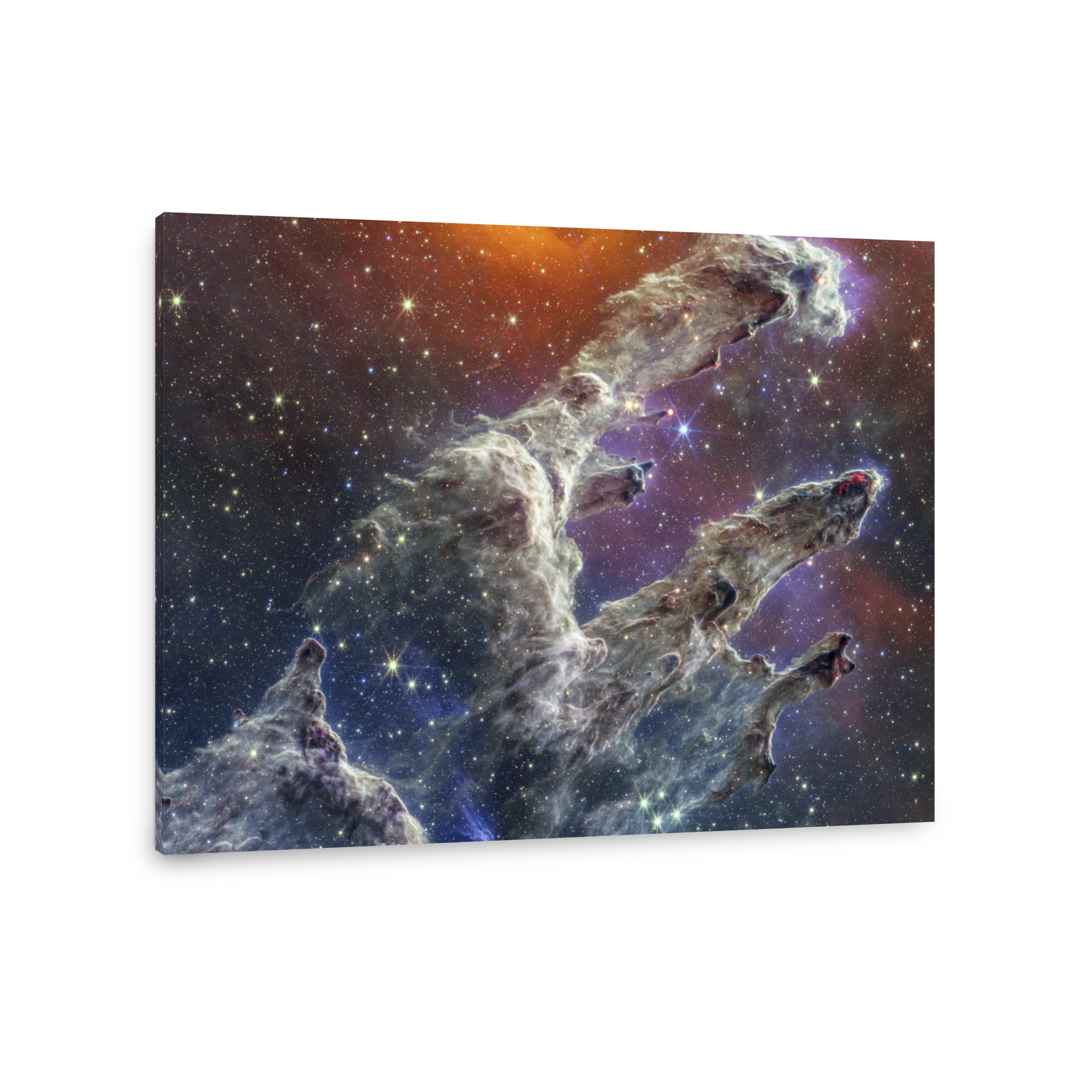 Pillars of Creation (NIRCam and MIRI Composite Image)