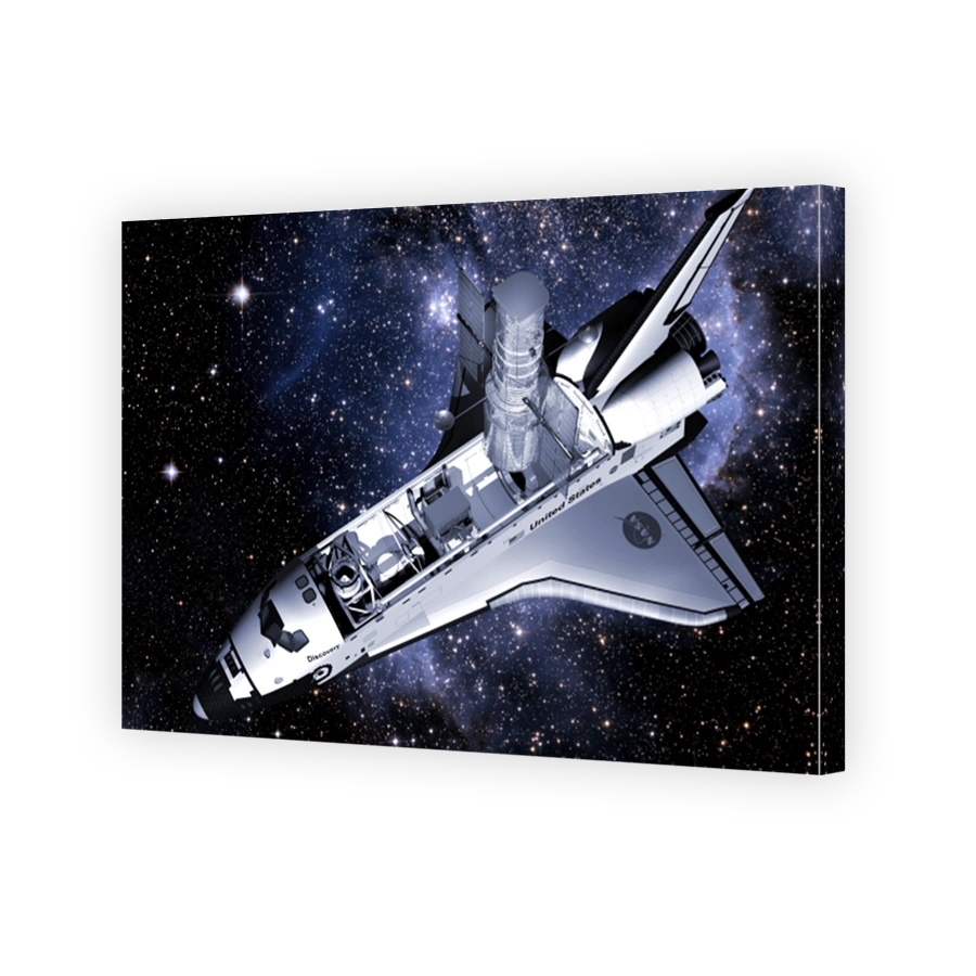 HST Servicing Mission in 3D