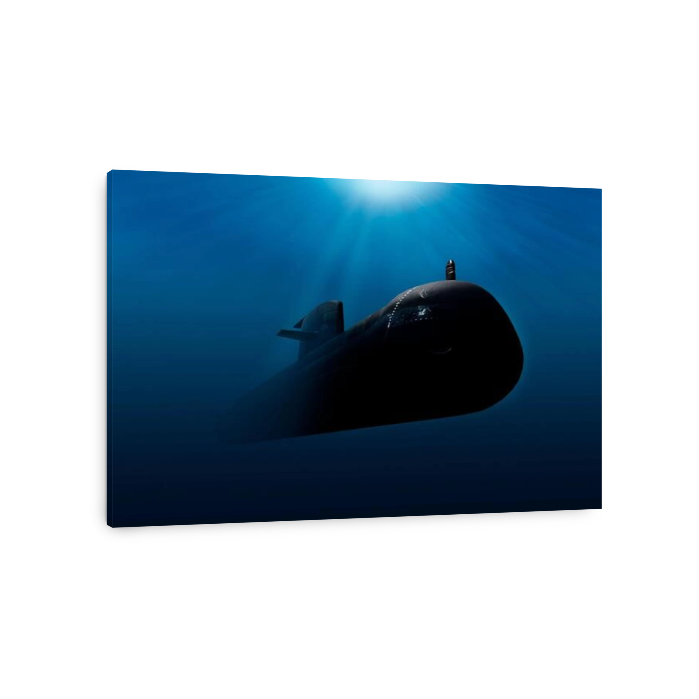 An underwater view of anAustralian Navy Collins Class diesel electric submarine.