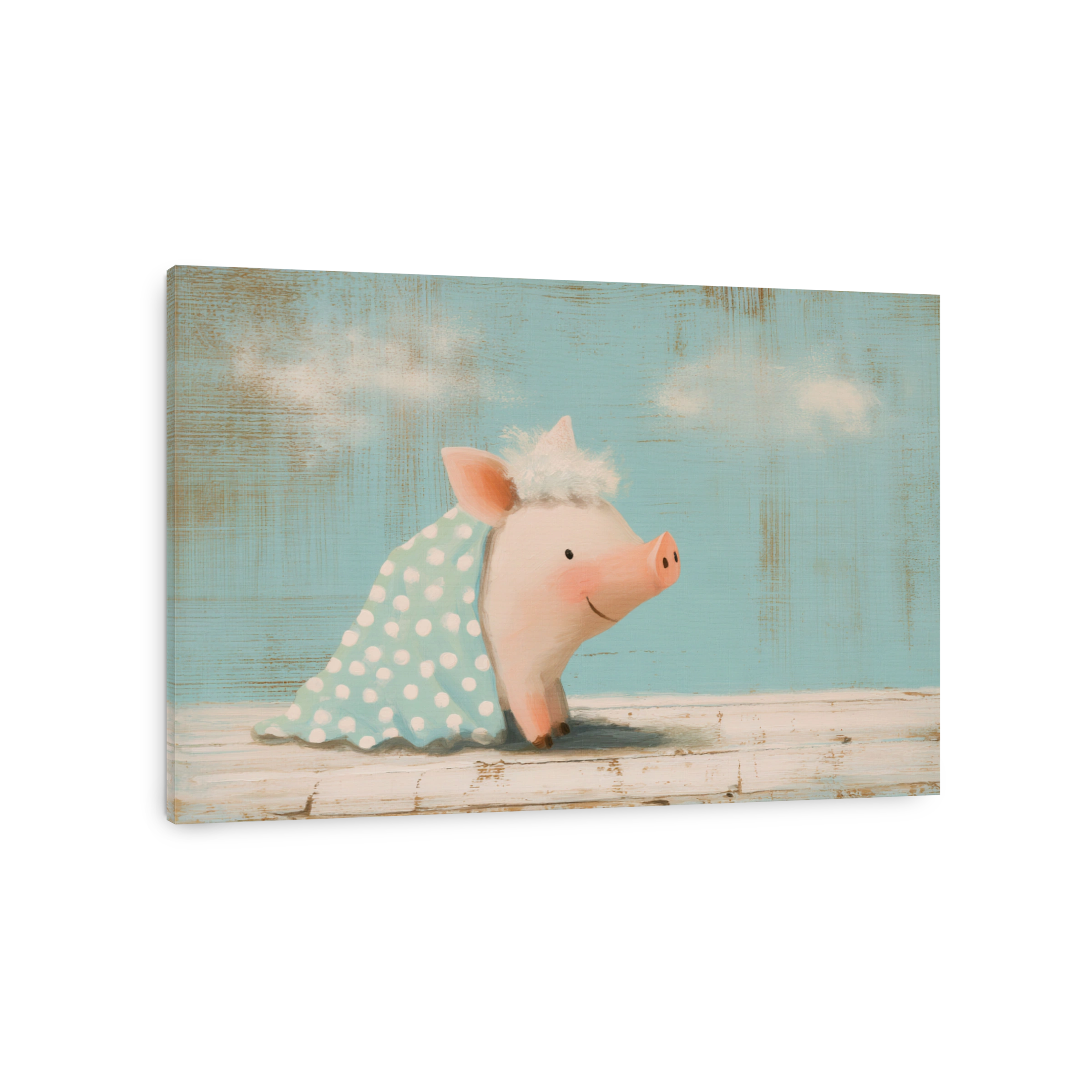 Whimsical Pig Painting