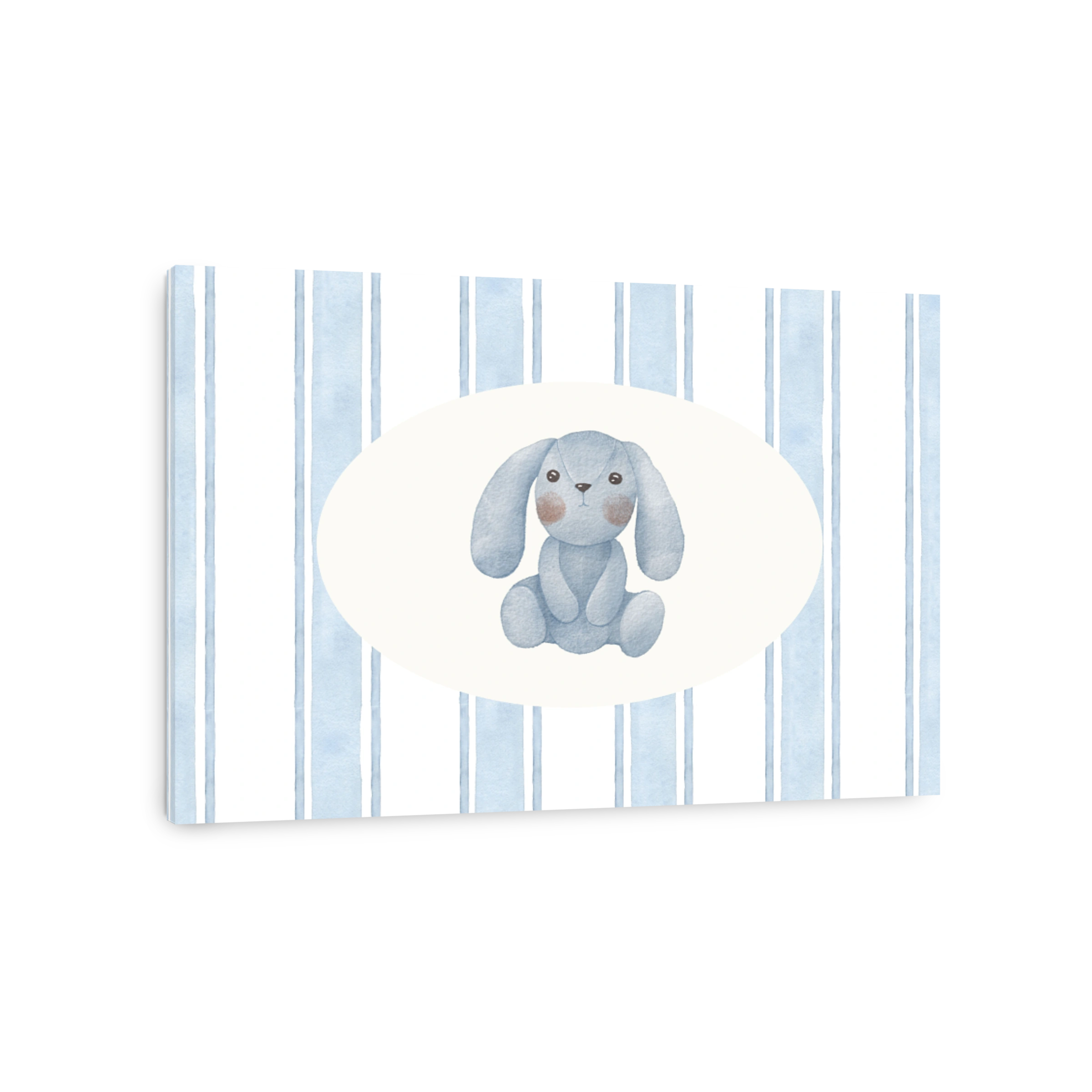 Watercolour bunny art for nursery